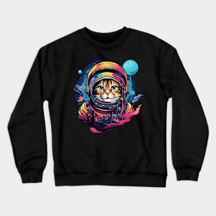 space cat Crewneck Sweatshirt